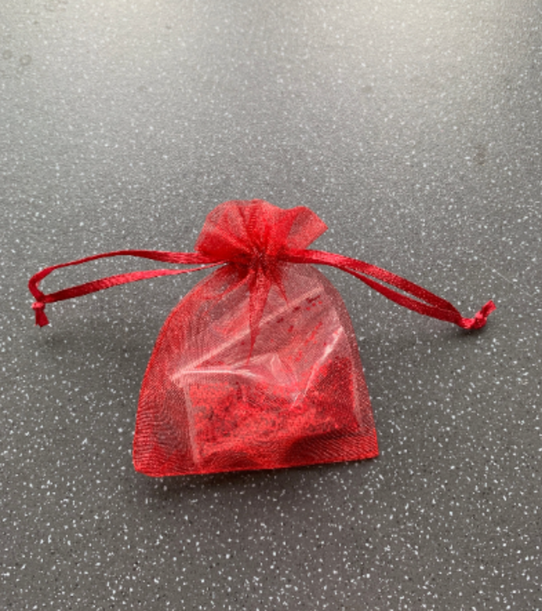 Manifest Intimacy, Passion & Romance Intention Pouch Meditated Red Glitter To Spice Up Your Life