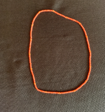 Load image into Gallery viewer, Make Your Wish Come True Necklace Over The Head Beaded Orange &amp; Gold for Manifesting Statement Necklace
