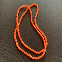 Load image into Gallery viewer, Law Of Attraction Over The Head Beaded Orange and Gold for Manifesting Success and Joy Faux Pearl Fashion Statement Intention Jewellery
