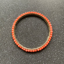 Load image into Gallery viewer, Anxiety &amp; Stress Relief Bangle Orange Colour 6cm Diameter
